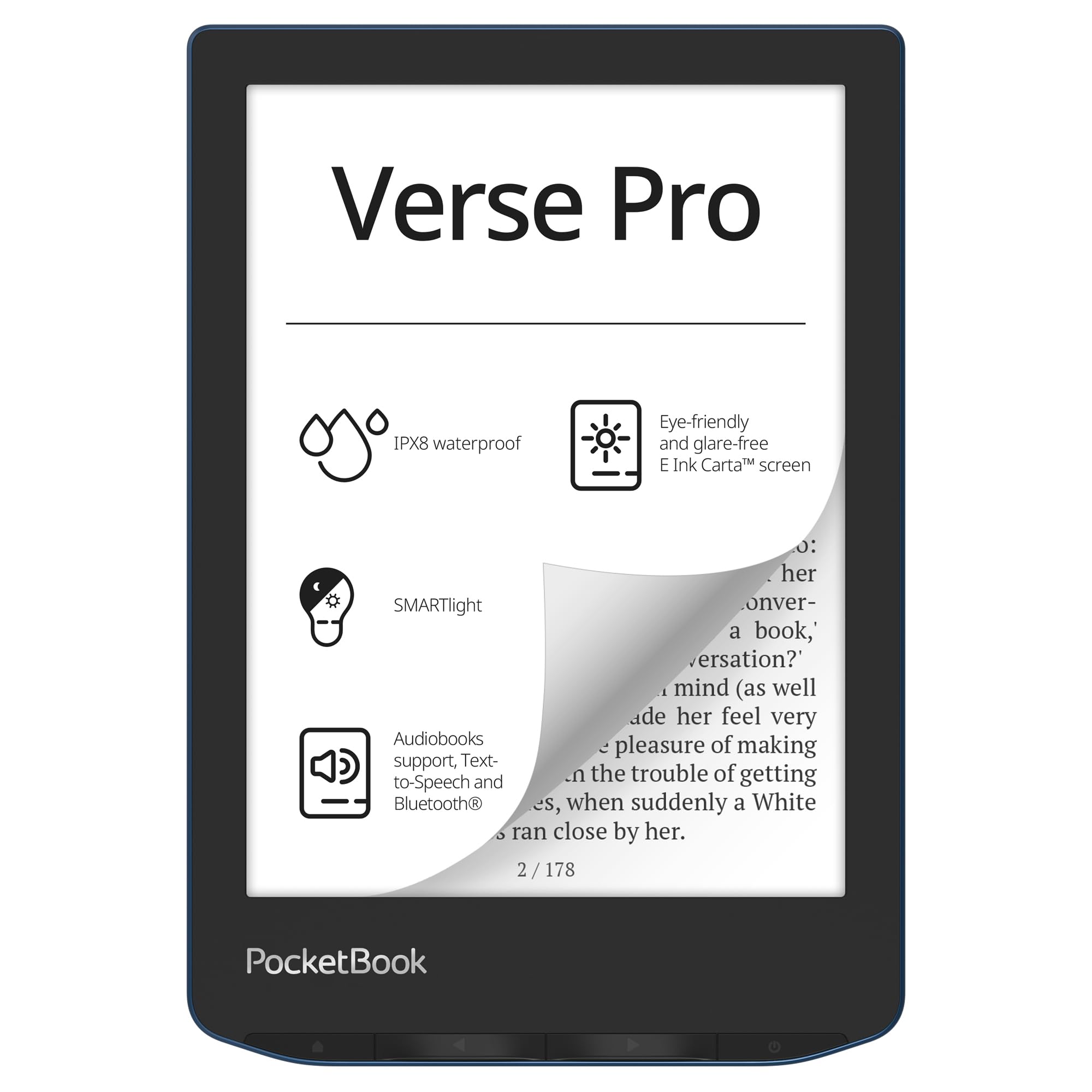 Amazon.com: PocketBook Verse Pro E-Reader Waterproof | Eye